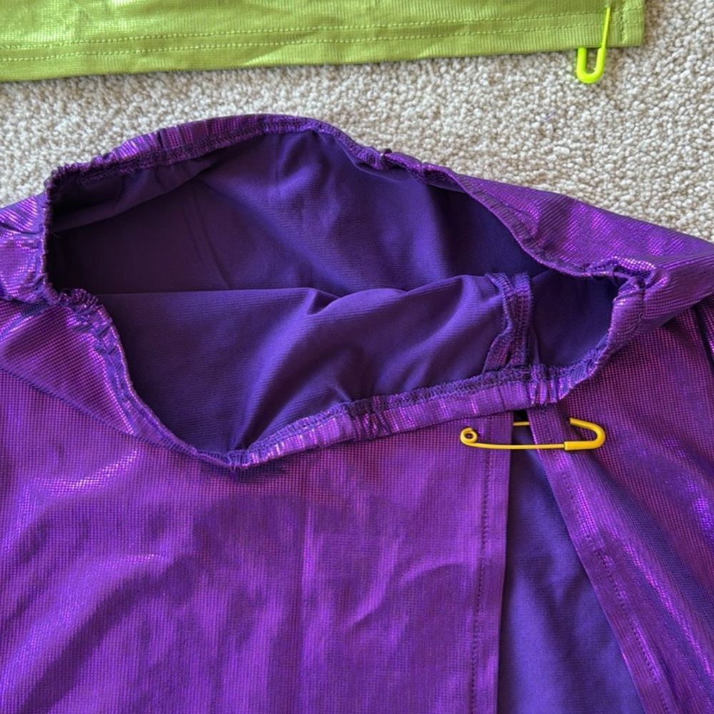 Dua Lipa Costume Sequin Top and Purple Skirt Set Size Small - Picture 4 of 8